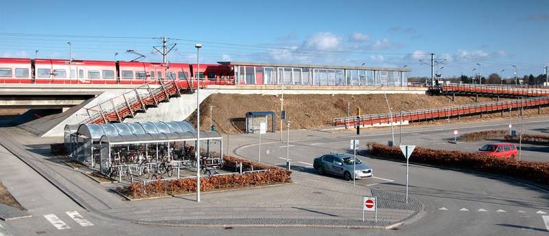 Egedal Station  (prev. Gl. Toftegård Station) in Gl. Ølstykke, seen from the west