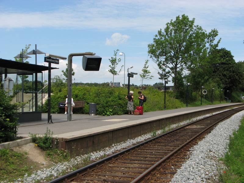 The secondary railroad station in Svendborg, Funen, Denmark