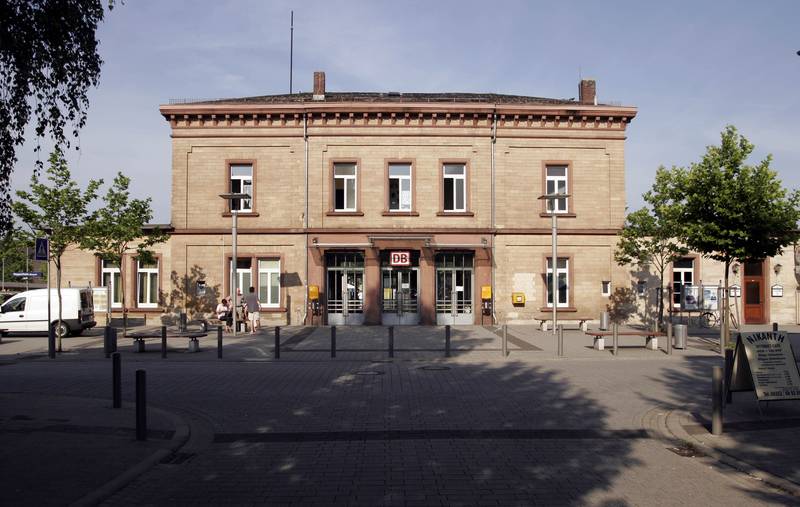 Railwaystation Heppenheim (Bergstraße), Germany.