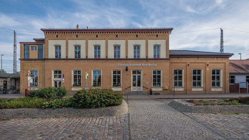 Railway station in Bad Belzig, Brandenburg, Germany