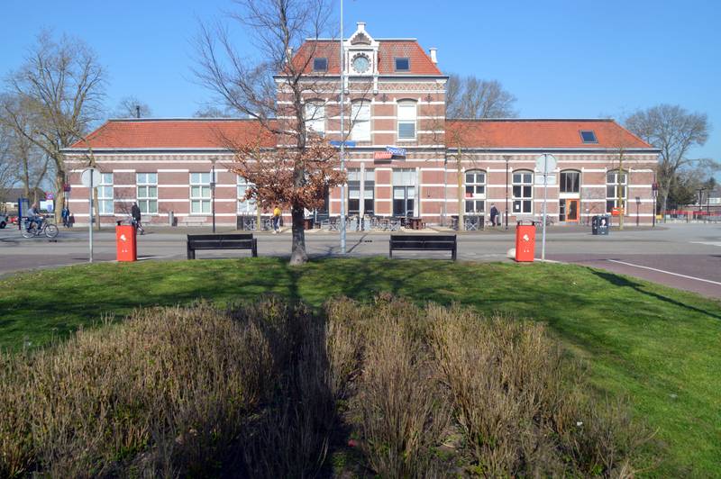 Railway Station Tiel 1882 Betuwe line NS