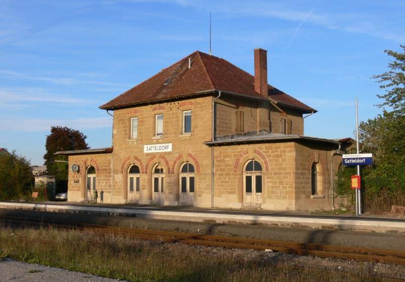 Reaktivierter Haltepunkt Satteldorf