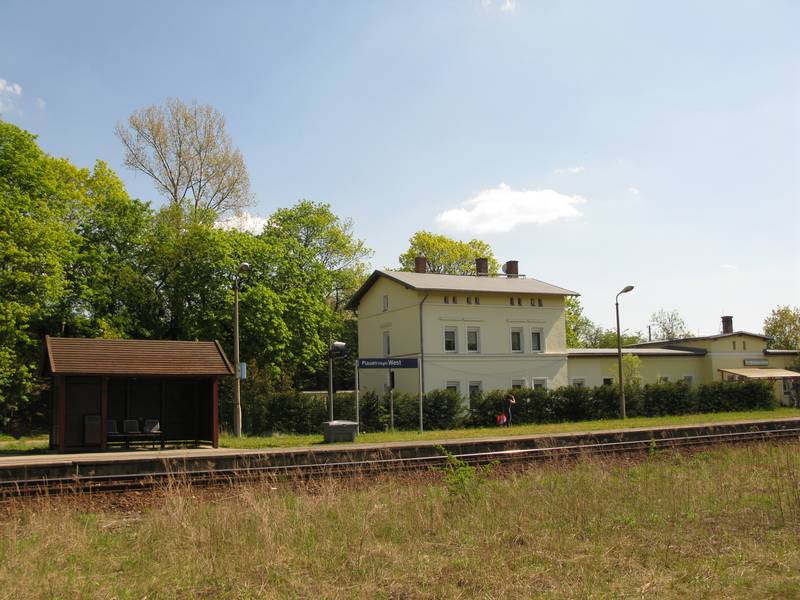 Der Haltepunkt Plauen (Vogtl.) West.