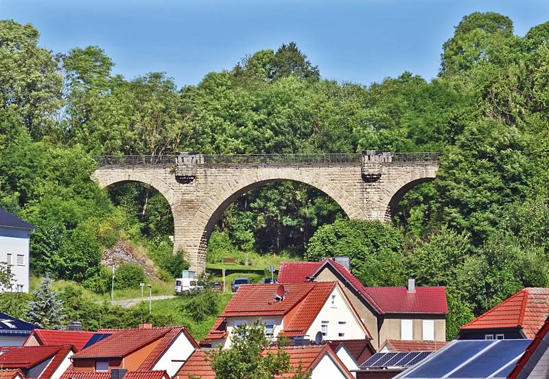 Viadukt des Unstrut-Werra-Radweges in Heyerode