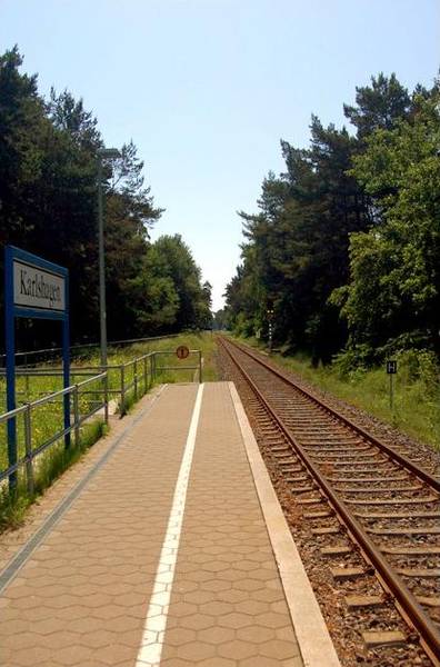 Railroad stay Karlshagen on UBB linie from Zinnowitz to Peenemuende