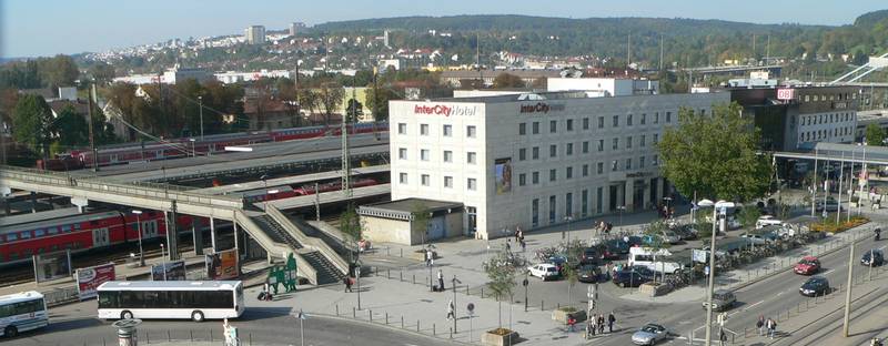 Central station in Ulm, Germany