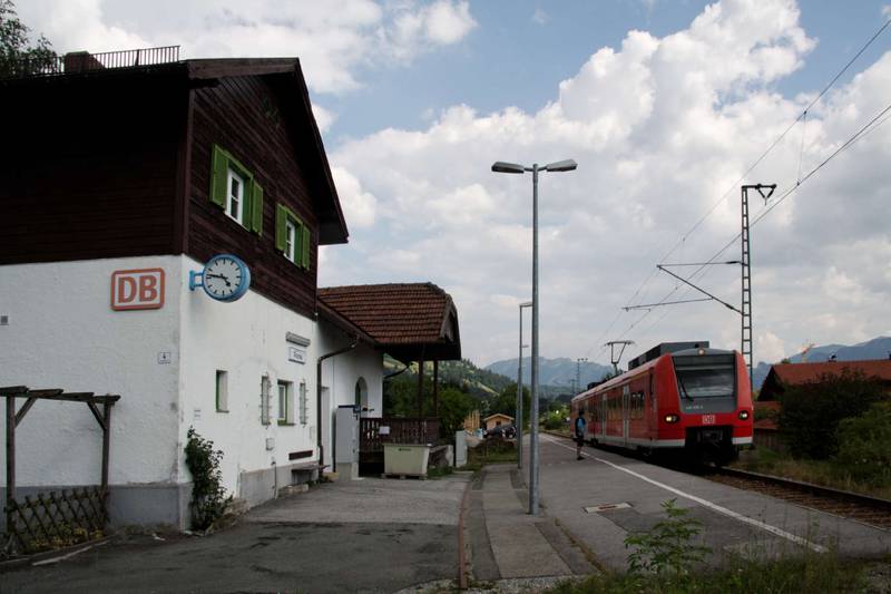 Bahnhof in Altenau, Gemeinde Saulgrub