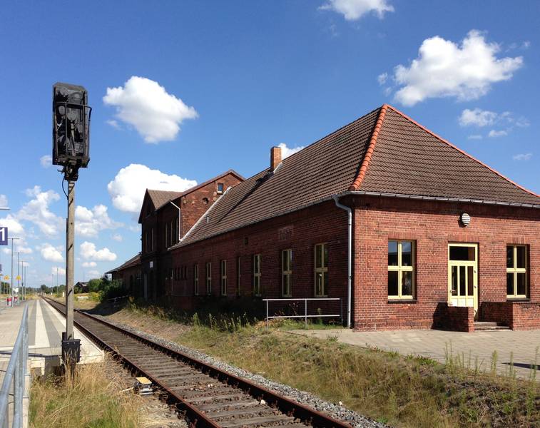 Tain station, Molkereistraße 35, Lübz, district Ludwigslust-Parchim, Mecklenburg-Vorpommern, Germany