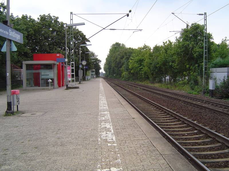 Haltepunkt Frankfurt Sindlingen Gleis 1