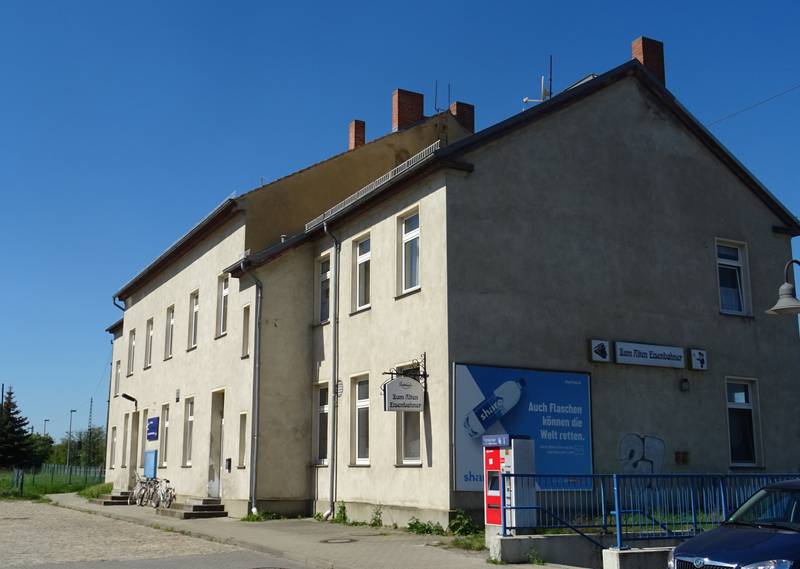 Bahnhof Zahna, Blick von Osten