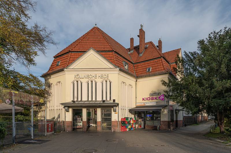 Köllnische Heide S-Bahn station in Berlin, Germany