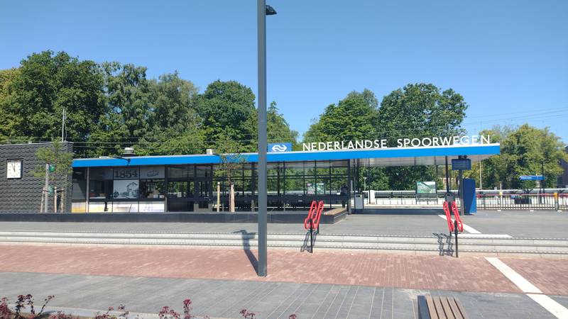 Frontside of the building of the railway station of Etten-Leur.