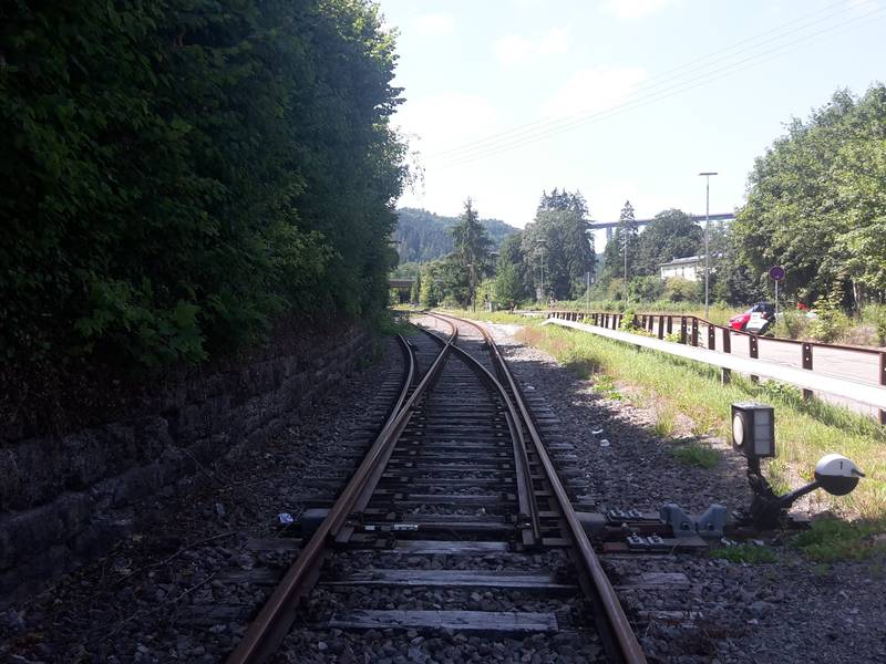 Eyach Landesbahn station at the Eyach–Hechingen railway line