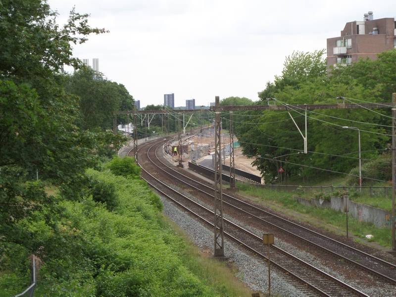 Nijmegen Goffert railway station under construction, 23 May 2014