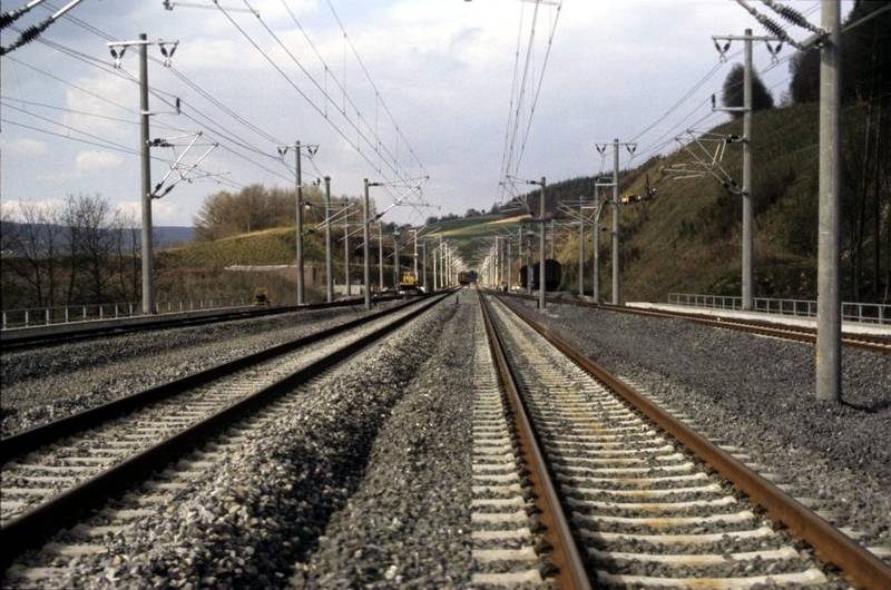 Burgsinn Betriebsbahnhof, looking north.