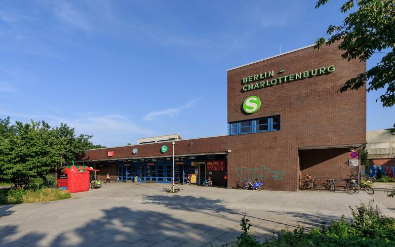 Charlottenburg railway station in Berlin (Germany)