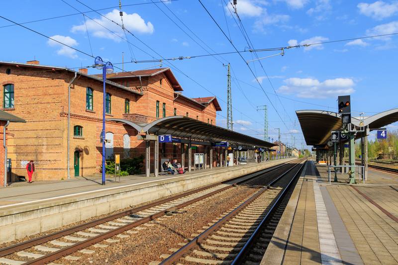Railway station in Lübbenau/Spreewald, Brandenburg, Germany