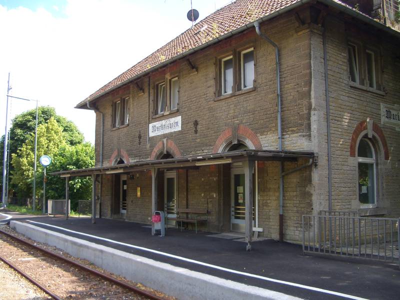 Markelsheimer Bahnhof, Bahnsteig 1