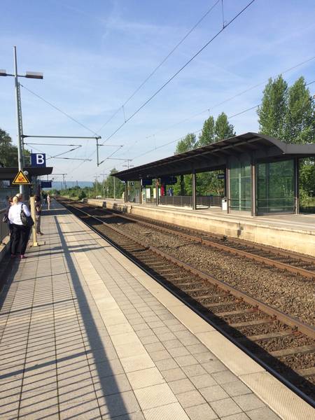 Blick auf die Bahnhofsanlage Weetzen