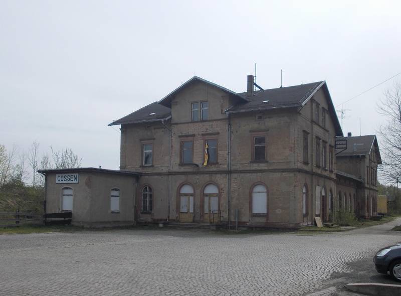 Cossen train station (Lunzenau, Mittelsachsen district, Saxony)