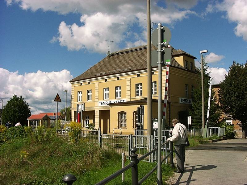 Train station Templin Stadt, Germany.