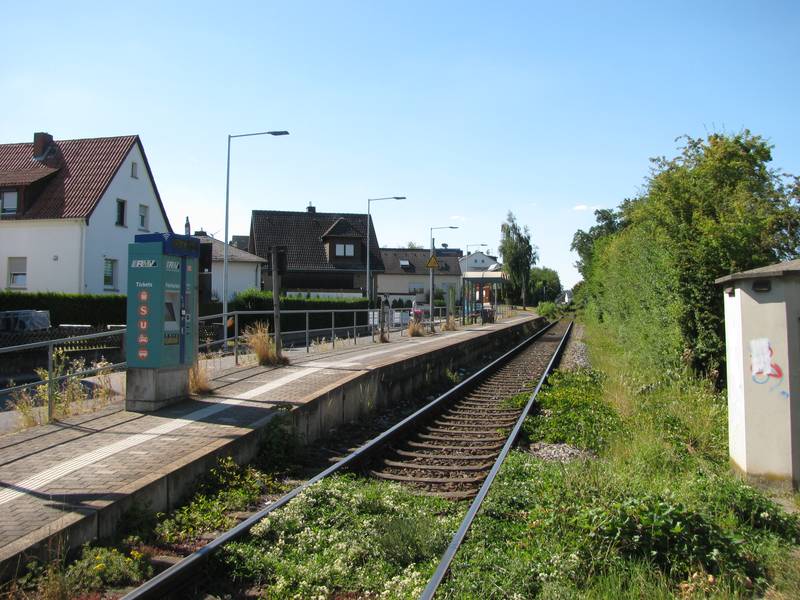 der Bahnhof Elz Süd an der Unterwesterwaldbahn in Elz
