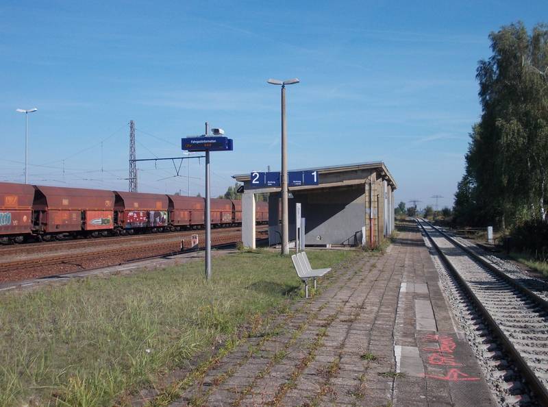 Profen train station (Elsteraue, district: Burgenlandkreis, Saxony-Anhalt)