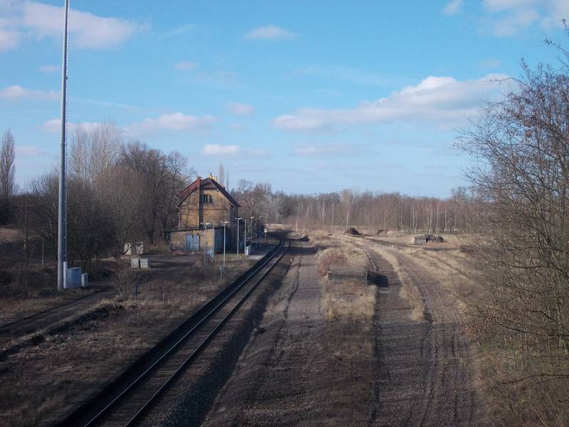 Deuben train station (Teuchern, district: Burgenlandkreis, Saxony-Anhalt)