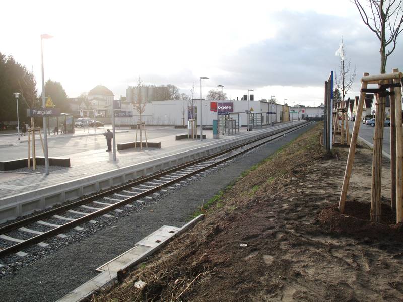 Haltepunkt Pfungstadt im Dezember 2011
