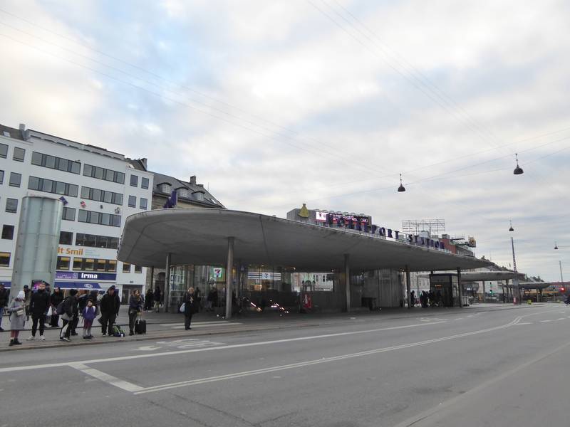 Nørreport Station at Nørre Voldgade in Indre By in Copenhagen.