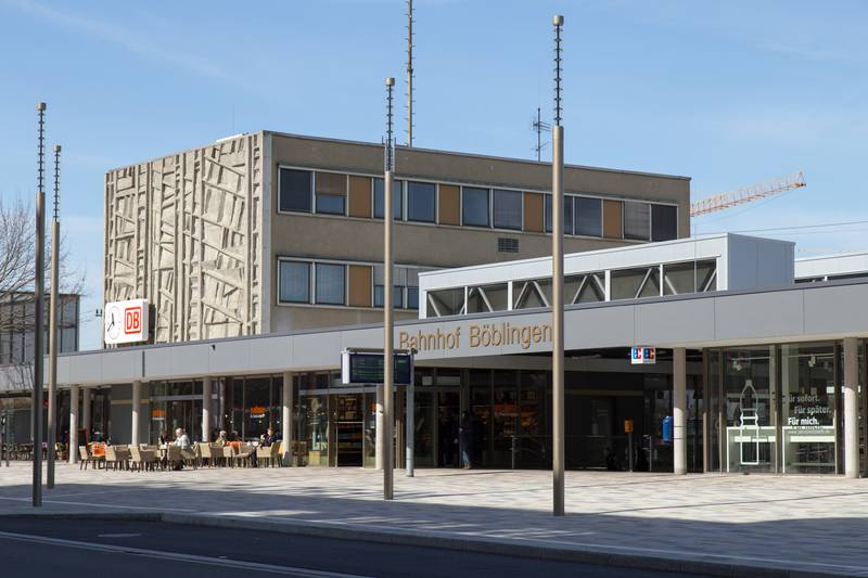 Train station in Böblingen