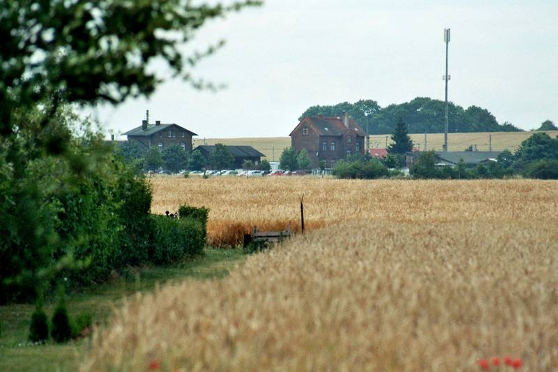 Sachsendorf (Barby), view to the railway station