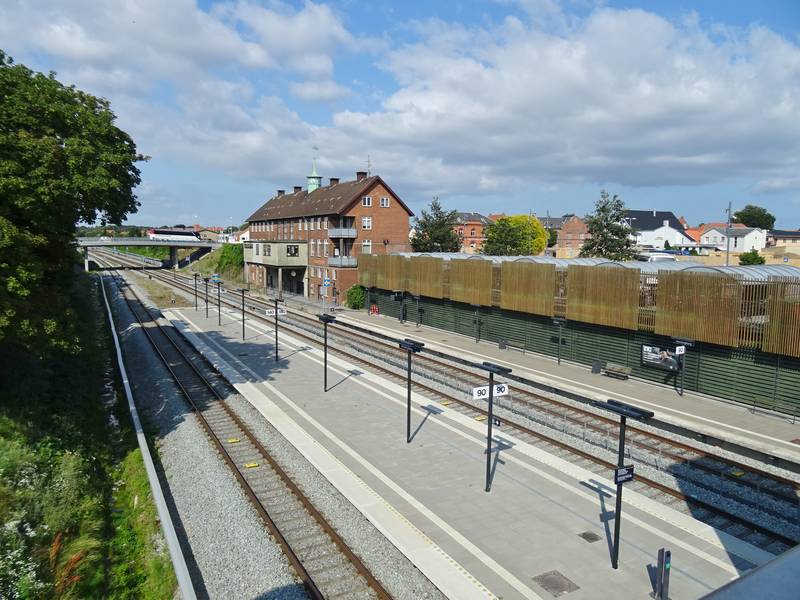 Vordingborg Station on Sydbanen in Denmark. In a few years the railway will be electric.