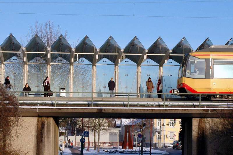 station Bretten-Stadtmitte of the Kraichgaubahn.