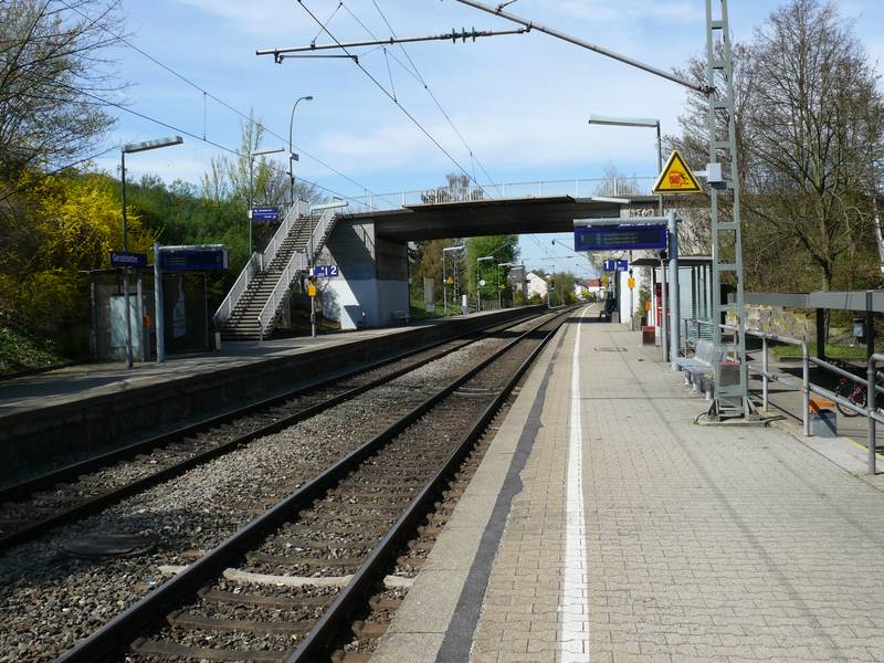 Der S-Bahnhof Geradstetten in Remshalden.