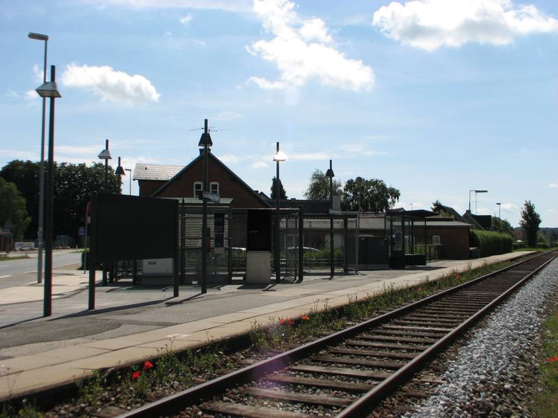 The secondary railroad station in Stenstrup, Funen, Denmark