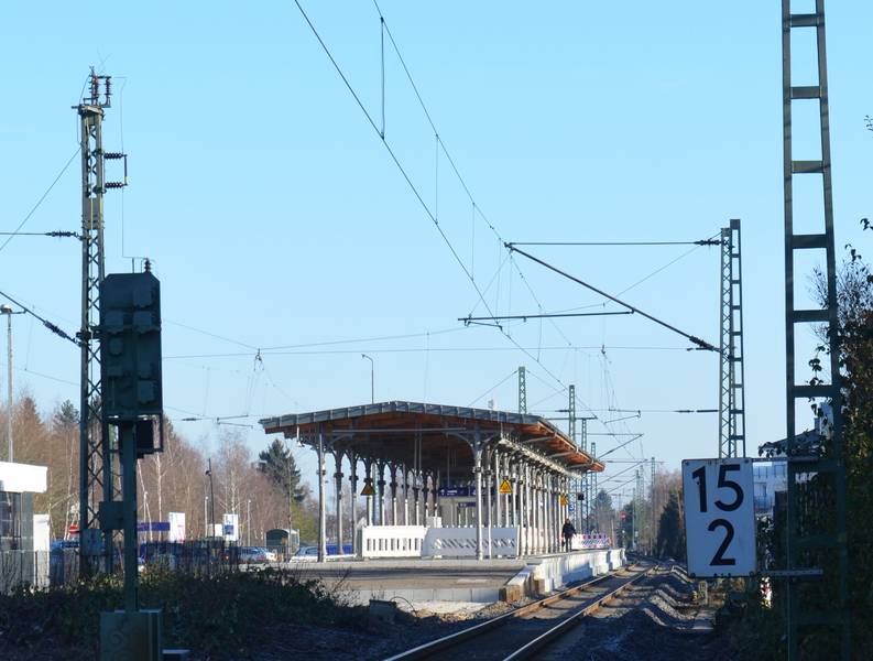 Oberursel, Bahnhof, Bahnsteigdach