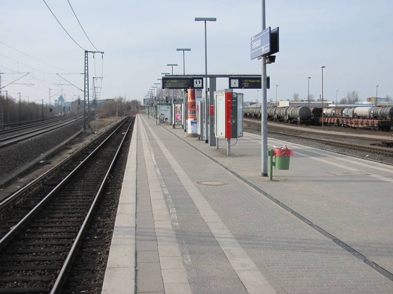 S-Bahn station Tiefstack in Hamburg, Germany