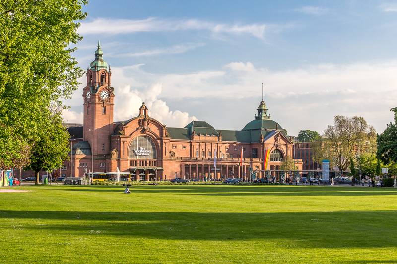 The Wiesbaden Central Station.