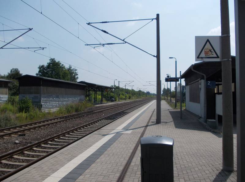 Lobstädt train station (Neukieritzsch, Leipzig district, Saxony)