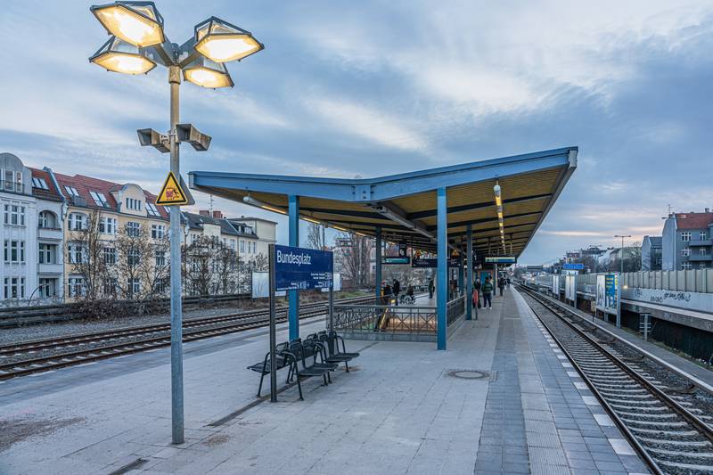 Bundesplatz S-Bahn station in Berlin, Germany