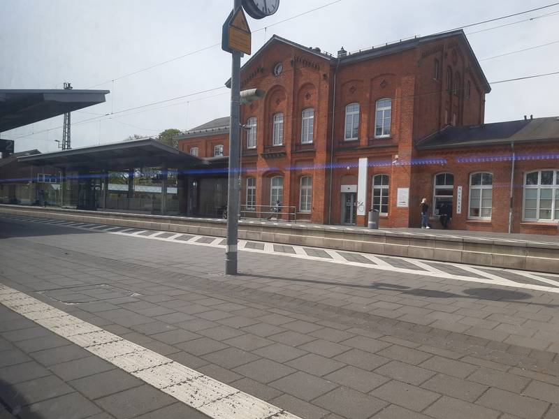 Bahnhof Bassum, vom Zug aus gesehen
