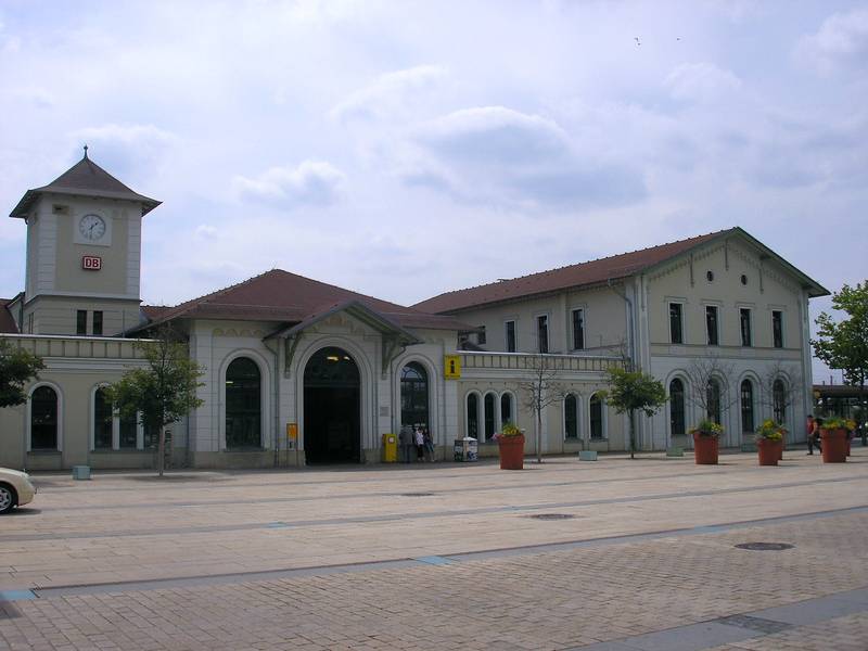 Der Bahnhof von Nordhausen (Thüringen).