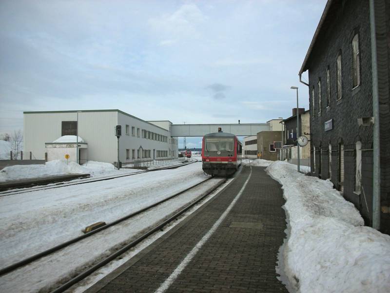 Bahnhof Gutenfürst, ehemaliger Grenzbahnhof zwischen DDR und BRD