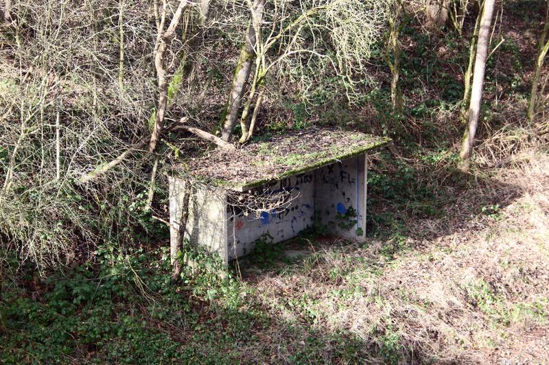Haltepunkt Nordhofen an der ehemaligen Bahnstrecke Engers-Au