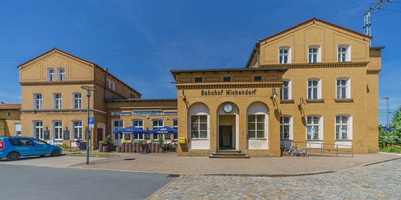 Railway station in Michendorf near Potsdam, Germany