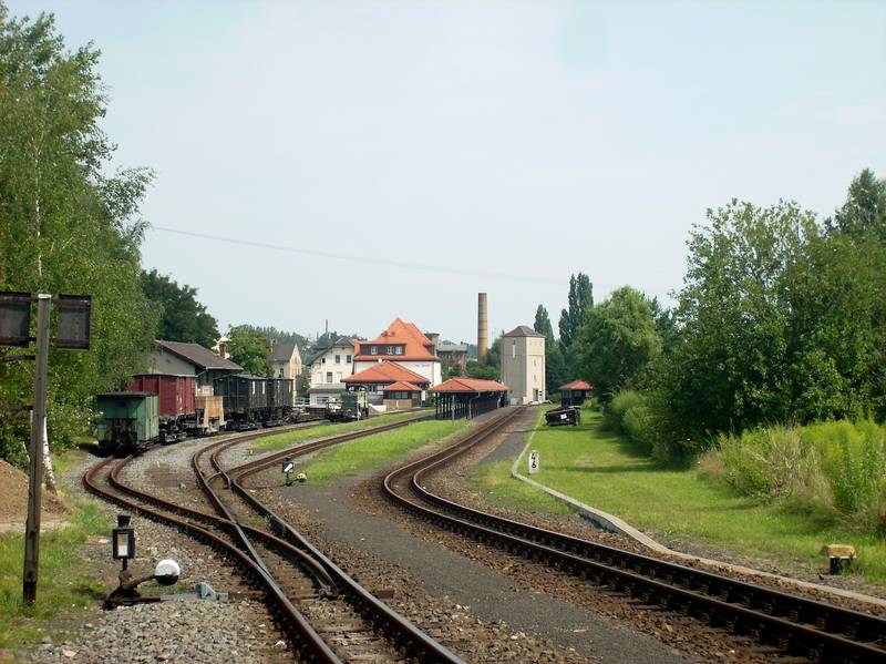 Zittau Vorstadt station at the Zittau - Oybin/Jonsdorf narrow-gauge railway line (Görlitz district)