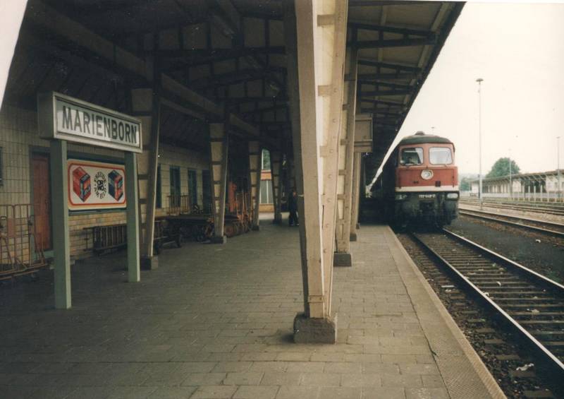 Border railway station Marienborn.