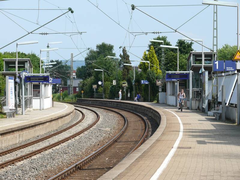 Der S-Bahnhof Rommelshausen in Kernen im Remstal.