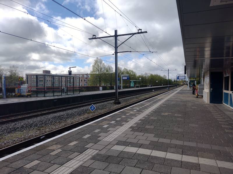 Platforms of Purmerend train station.